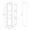Alfi Brand 8" x 36" Brushed Copper PVD Stainless Steel Triple Shelf Shower Niche ABNP0836-BC - alternate 4